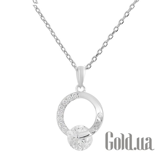 

Женские кулоны Fresh Jewelry, Серебряный кулон с цепочкой с куб. циркониями
