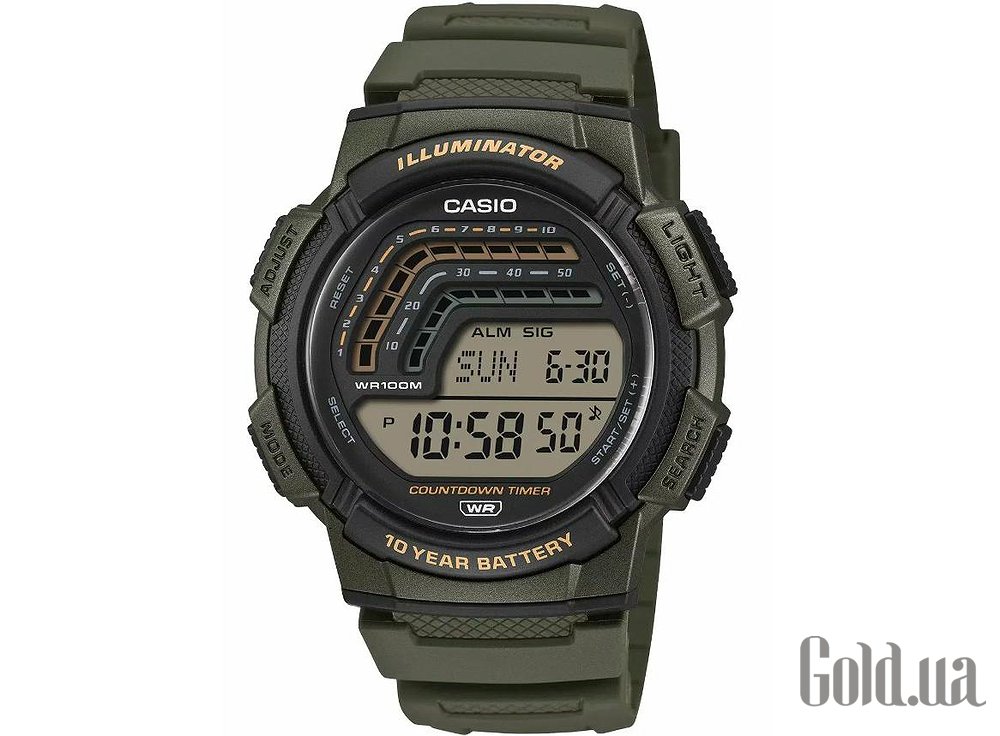 Casio Мужские часы WS-1800-3AVEF WS-1800-3AVEF