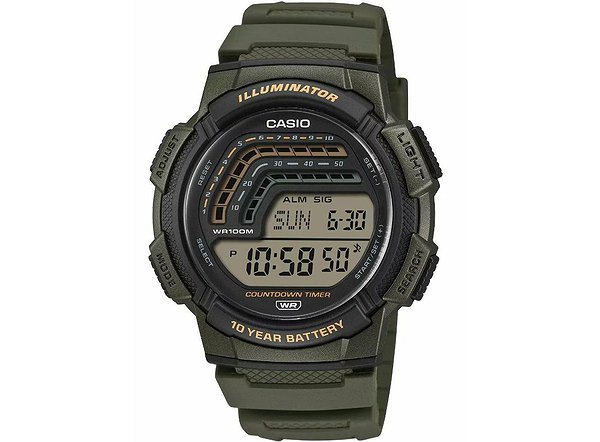 Casio Мужские часы WS-1800-3AVEF WS-1800-3AVEF