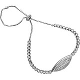 Жіночий Срібний браслет з куб. цирконіями, 1524369