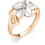 Женское золотое кольцо с бриллиантом, 1606289