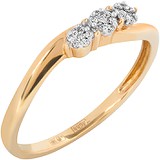 Женское золотое кольцо с бриллиантами, 1672849