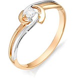 Золотое кольцо с бриллиантом, 1710993