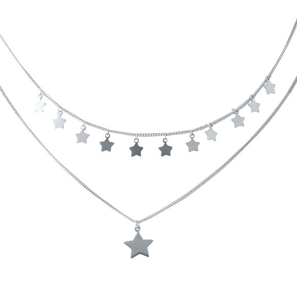 Серебряное колье