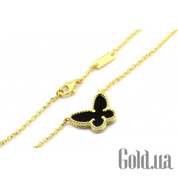 

Женские колье Украина, Серебряное колье с эмалью в позолоте, 45