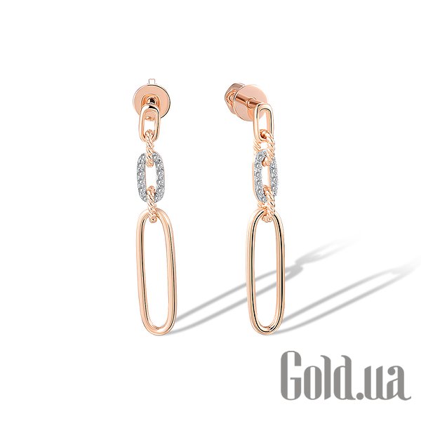 

Серьги с подвесками Lurie Jewelry, Золотые серьги с бриллиантами