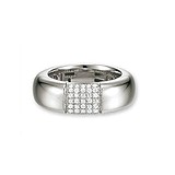 Esprit Серебряное обручальное кольцо с куб. циркониями, 051857