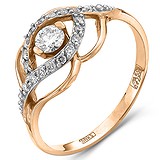 Женское золотое кольцо с бриллиантами, 1554322