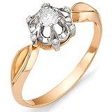 Золотое кольцо с бриллиантами, 1554578