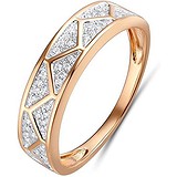 Золотое обручальное кольцо с бриллиантами, 1603474
