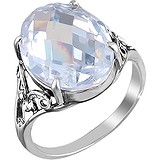Женское серебряное кольцо с куб. цирконием, 1614482