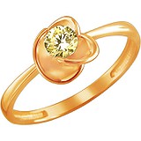 Женское золотое кольцо с куб. цирконием, 1622930