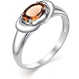 Женское серебряное кольцо с раухтопазом, 1645458