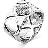 Женское серебряное кольцо с куб. циркониями, 1651858