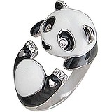 SOKOLOV Женское серебряное кольцо с куб. циркониями и эмалью, 1663890