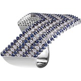 Женское серебряное кольцо с куб. циркониями, 1670290