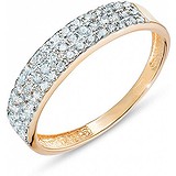 Золотое обручальное кольцо с бриллиантами, 1685394