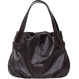Mattioli Женская сумка 022-14С темно-серая с коричневыми ручками, 1694098