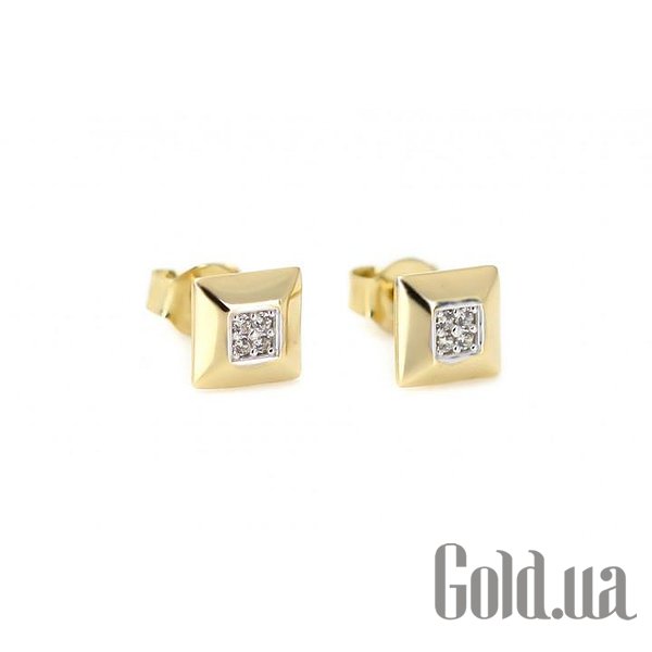 

Серьги-гвоздики Украина, Золотые серьги с куб. циркониями