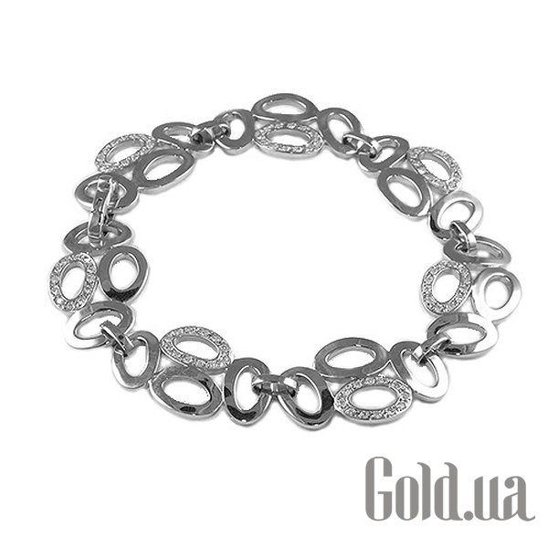 

Женские браслеты Украина, Женский серебряный браслет с куб. циркониями, 19