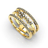 Женское золотое кольцо с бриллиантами, 1768082