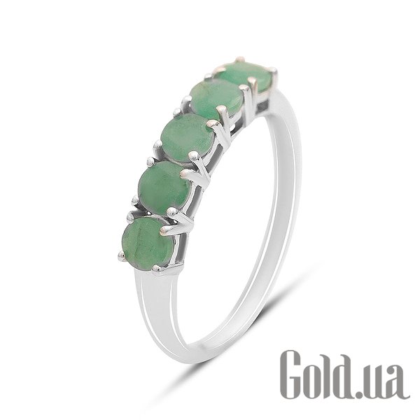 

Женские кольца Fresh Jewelry, Женское серебряное кольцо с изумрудами, 18.5