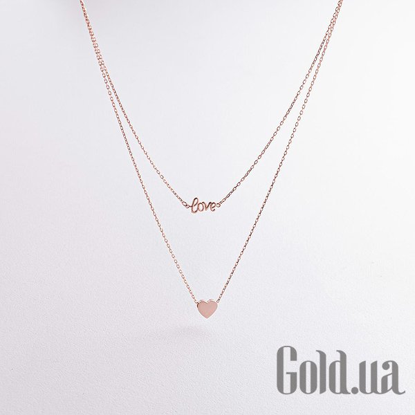 

Колье с сердечком Украина, Золотое колье, 40