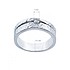 Серебряное обручальное кольцо с куб. цирконием - фото 2