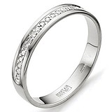 Золотое обручальное кольцо с бриллиантами, 1553555