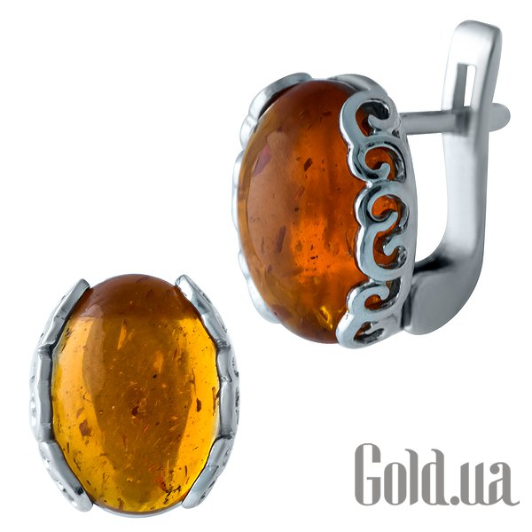 

Серьги Fresh Jewelry, Серебряные серьги с янтарем
