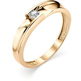 Золотое кольцо с бриллиантом, 1605779