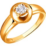 Золотое кольцо с бриллиантом, 1619091