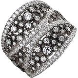 Женское серебряное кольцо с куб. циркониями, 1621395