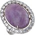 Женское серебряное кольцо с куб. циркониями и кварцем - фото 1