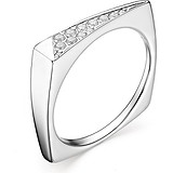 Женское серебряное кольцо с куб. циркониями, 1651859