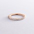Золотое обручальное кольцо с бриллиантами - фото 1