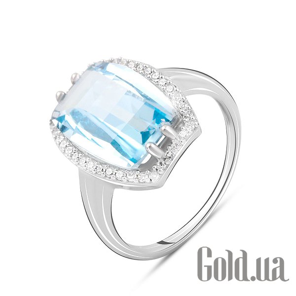 

Женские кольца Fresh Jewelry, Женское серебряное кольцо с куб. циркониями и топазом, 17