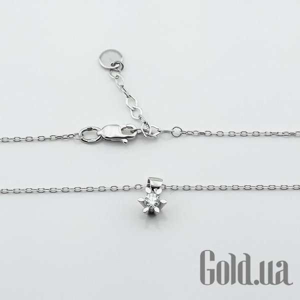 

Женский кулон Украина, Золотой кулон с цепочкой с бриллиантом, 45