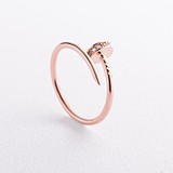 Жіноче золоте кільце з куб. цирконіями, 1797267