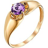 Женское золотое кольцо с аметистом, 1554836