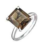 Женское серебряное кольцо с раухтопазом, 1616276