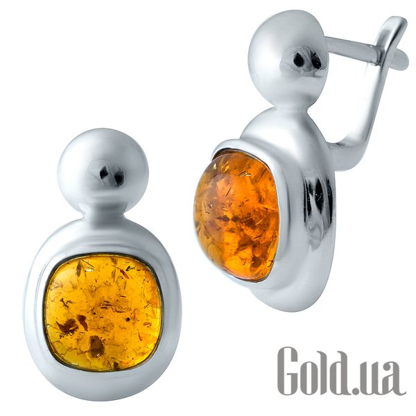

Серьги Fresh Jewelry, Серебряные серьги с янтарем