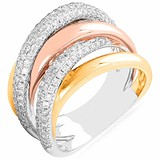 Женское золотое кольцо с бриллиантами, 1668500
