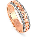 Kabarovsky Золотое обручальное кольцо с бриллиантами, 1669268