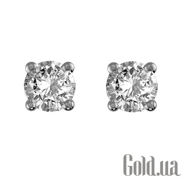 Сережки гвоздики Soul Diamonds Золоті сережки з діамантами загальною вагою 0,50 карат
