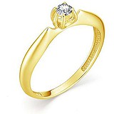 Золотое кольцо с бриллиантом, 1684884