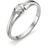 Золотое кольцо с бриллиантом, 1710740
