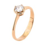Золотое кольцо с бриллиантом, 1732500