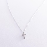 Срібний кулон з ланцюжком з куб. цирконіями, 1741972