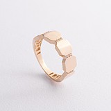 Жіноча золота каблучка з куб. цирконіями, 1795988